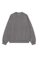 Carhartt WIP VISTA SWEAT - BLACK GARMENT DYED