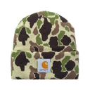 Carhartt WIP CAMO DUCK BEANIE - GREEN