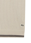 PS PAUL SMITH KNITTED POLO  - OFF WHITE