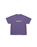 SNOW PEAK SR REFLECTIVE TYPOGRAPHY TEE - PURPLE