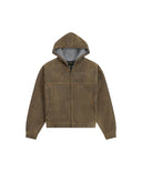 Daily Paper Velvet Shield Denim Jacket - Brown