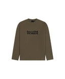 Daily Paper Waffle Stay Informed LS Tee - Army Green
