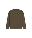 Daily Paper Waffle Stay Informed LS Tee - Army Green