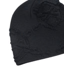 Daily Paper Textured Shield Skull Cap Beanie - Black