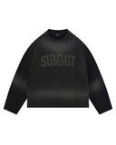 SUMMIT ARC PRINT WAFFLE LONG SLEEVE - SUN FADE BLACK