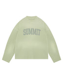 SUMMIT ARC PRINT WAFFLE LONG SLEEVE TEE - PISTACHIO
