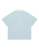 SUMMIT RUGBY POLO - BLUE STRIPE