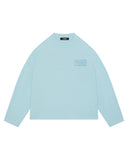 SUMMIT WATERCOLOUR PRINT LONG SLEEVE TEE - PALE BLUE