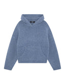 SUMMIT KNIT HOODIE - DUSTED BLUE