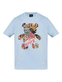 PS PAUL SMITH BEAR COLLAGE TEE - BLUE