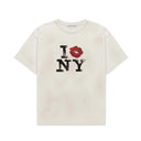 Duke + Dexter I KISS NY TEE - VINTAGE WHITE