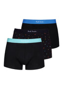 PS PAUL SMITH TRUNK 3 PK MIX LETTERS BAND - BLACK