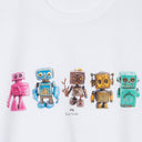 PS PAUL SMITH ROBOTS TEE - WHITE