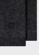 PS PAUL SMITH MOHAIR ZIP NECK - BLACK
