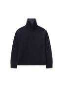 Axel Arigato Trace Half Zip Sweater - Black/Dark Grey