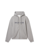 Axel Arigato Rhys Zip Thru Hoodie - Grey Melange