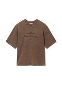 Axel Arigato Paris Washed Sky Tee - Coffee Brown