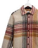 WAX LONDON NOLAN OVERSHIRT - NATURAL MULTI