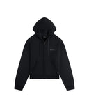 DAILY PAPER BOXY ZIP UP HOODIE - BLACK