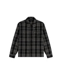 DAILY PAPER CHENILLE LS SHIRT - BLACK