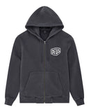 DEUS EX MACHINA SHIELD ZIP HOODIE - BLACK
