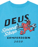 DEUS EX MACHINA DOGLEG TEE - BONNIE BLUE