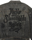 DEUS EX MACHINA MEPHISTOPHELES NOIR JACKET - DIRTY ANTHRACITE (RELAXED FIT)