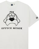 DEUS EX MACHINA OFFICE MOSIQUE TEE - VINTAGE WHITE (OVERSIZED)