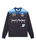 DEUS EX MACHINA ARRII MOTO JERSEY - PAGEANT BLUE