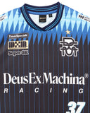 DEUS EX MACHINA ARRII MOTO JERSEY - PAGEANT BLUE