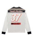 DEUS EX MACHINA ARRII MOTO JERSEY - FLAME WHISPER WHITE