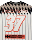 DEUS EX MACHINA ARRII MOTO JERSEY - FLAME WHISPER WHITE