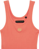DEUS EX MACHINA LADIES JUNE SHIELD TANK - FLAME ORANGE