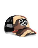 DEUS EX MACHINA Ombre Sheild Trucker - Rust Camo