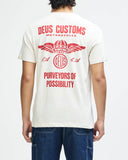 DEUS EX MACHINA Cutaway Tee - Vintage White (Box Fit)