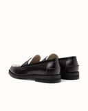 Duke + Dexter Wilde Dobermann Penny Loafer - Black + White