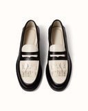 Duke + Dexter Wilde Dobermann Penny Loafer - Black + White
