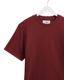 WAX LONDON DEAN TEE - BURGUNDUY