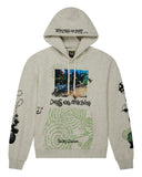 DEUS EX MACHINA MIGRATION HOODIE - LIGHT GREY MARLE