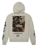 DEUS EX MACHINA MIGRATION HOODIE - LIGHT GREY MARLE