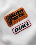 Duke + Dexter DR4 Track Waffle Top - White