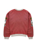 Duke + Dexter DR4 Racing Patch Sweatshirt - Red + Oat Marl
