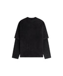 DAILY PAPER LAYERED LONGSLEEVE TEE - BLACK