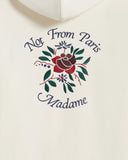 DRÔLE DE MONSIEUR SLOGAN ROSE HOODIE - CREAM
