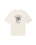 DRÔLE DE MONSIEUR SLOGAN ROSE TEE - CREAM