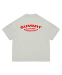 SUMMIT LUXURY ESSENTIALS TEE - GREY MARL