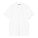 CARHARTT WIP S/S CHASE PIQUE POLO - WHITE