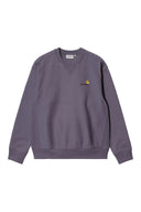 Carhartt WIP American Script Sweat - Shady Purple