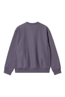 Carhartt WIP American Script Sweat - Shady Purple