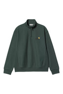Carhartt WIP Half Zip American Script Sweat - Kale Green